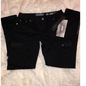 NWT black studded Miss Me jeans
